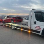 Yarış pistinde arızalanan bmw