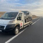 Niğde otobanında kalmış araç