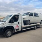 Yapracıkta yolda kalan transporter araç